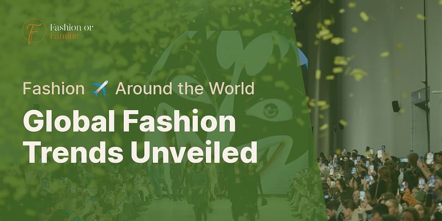 Global Fashion Trends Unveiled - Fashion ✈️ Around the World
