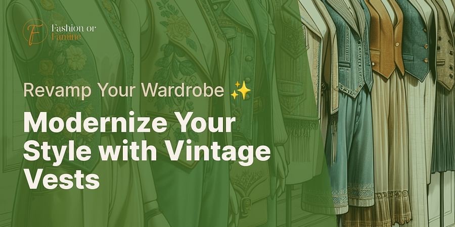 Modernize Your Style with Vintage Vests - Revamp Your Wardrobe ✨